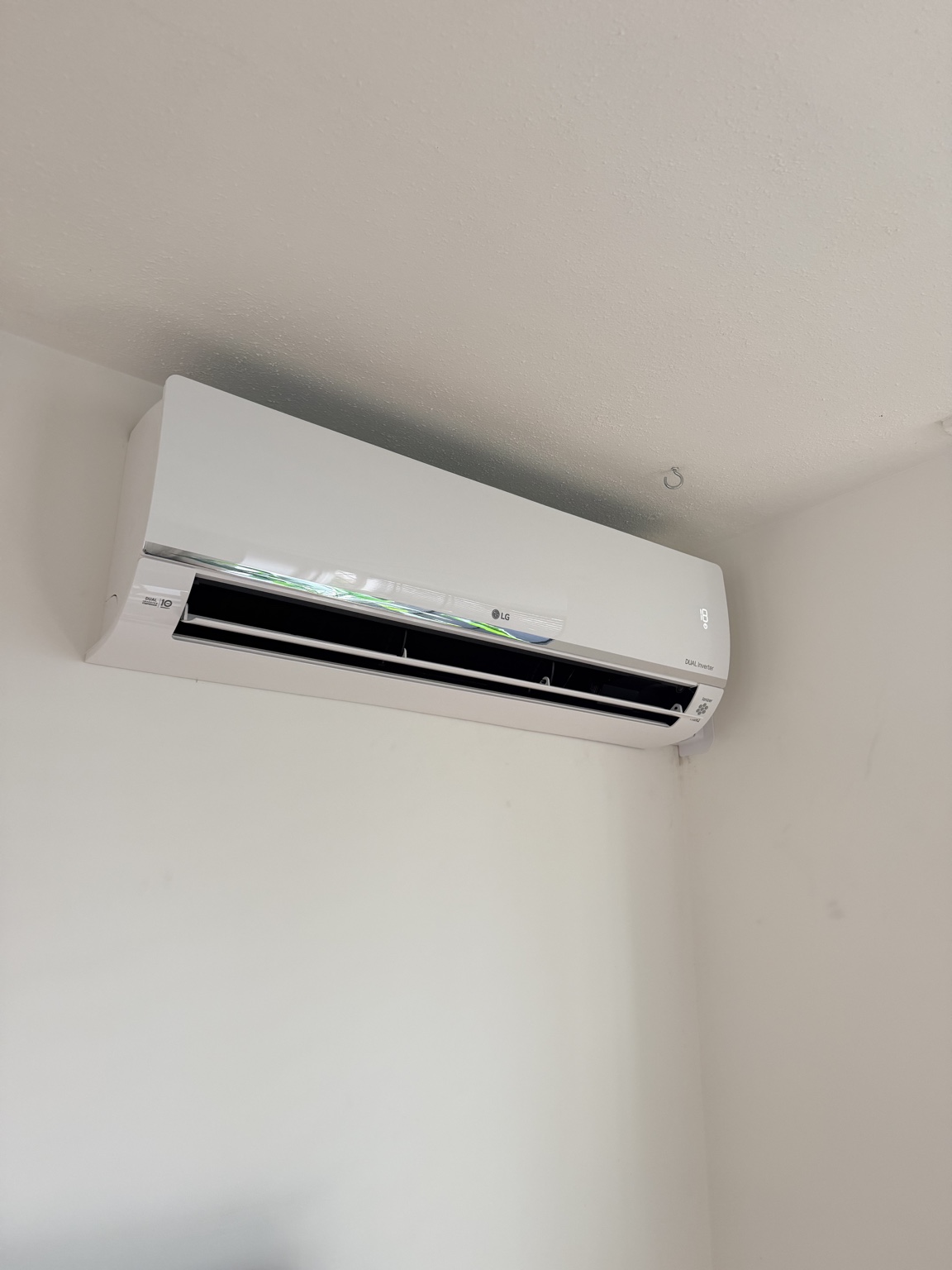 LG airco als wandmodel in een woning