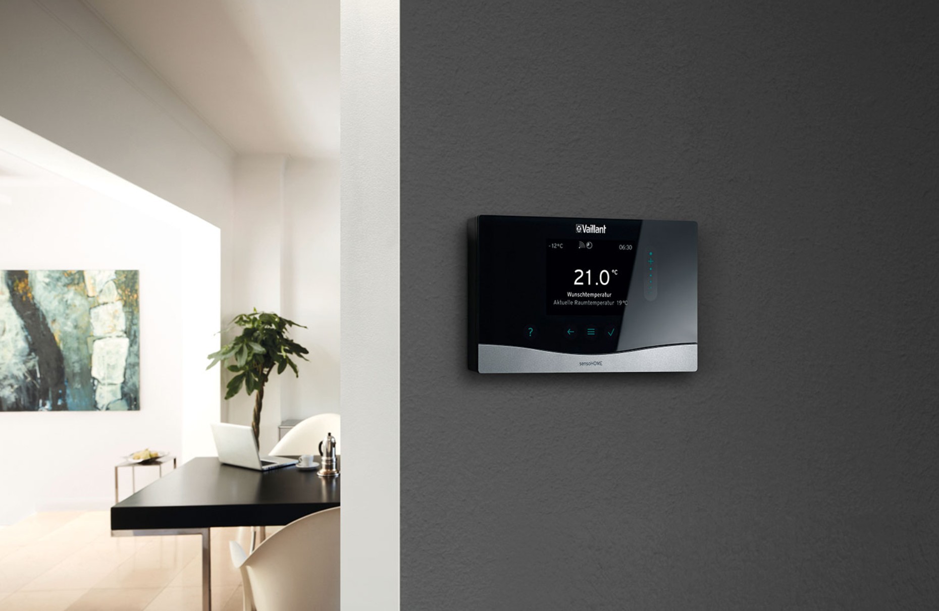 Vaillant sensoHOME thermostaat in een woning