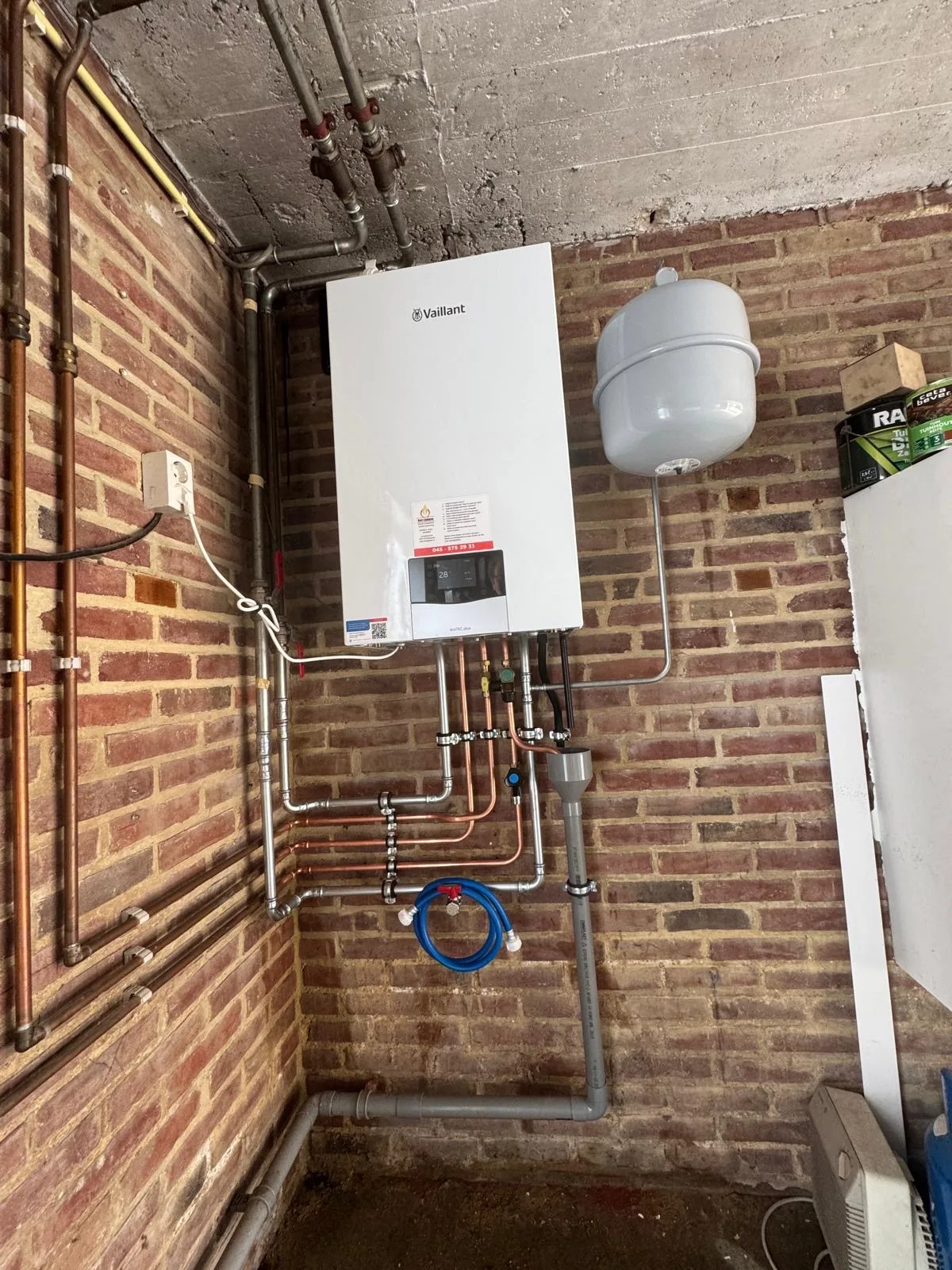 Lekkende cv-ketel vervangen door Vaillant ecoTEC plus